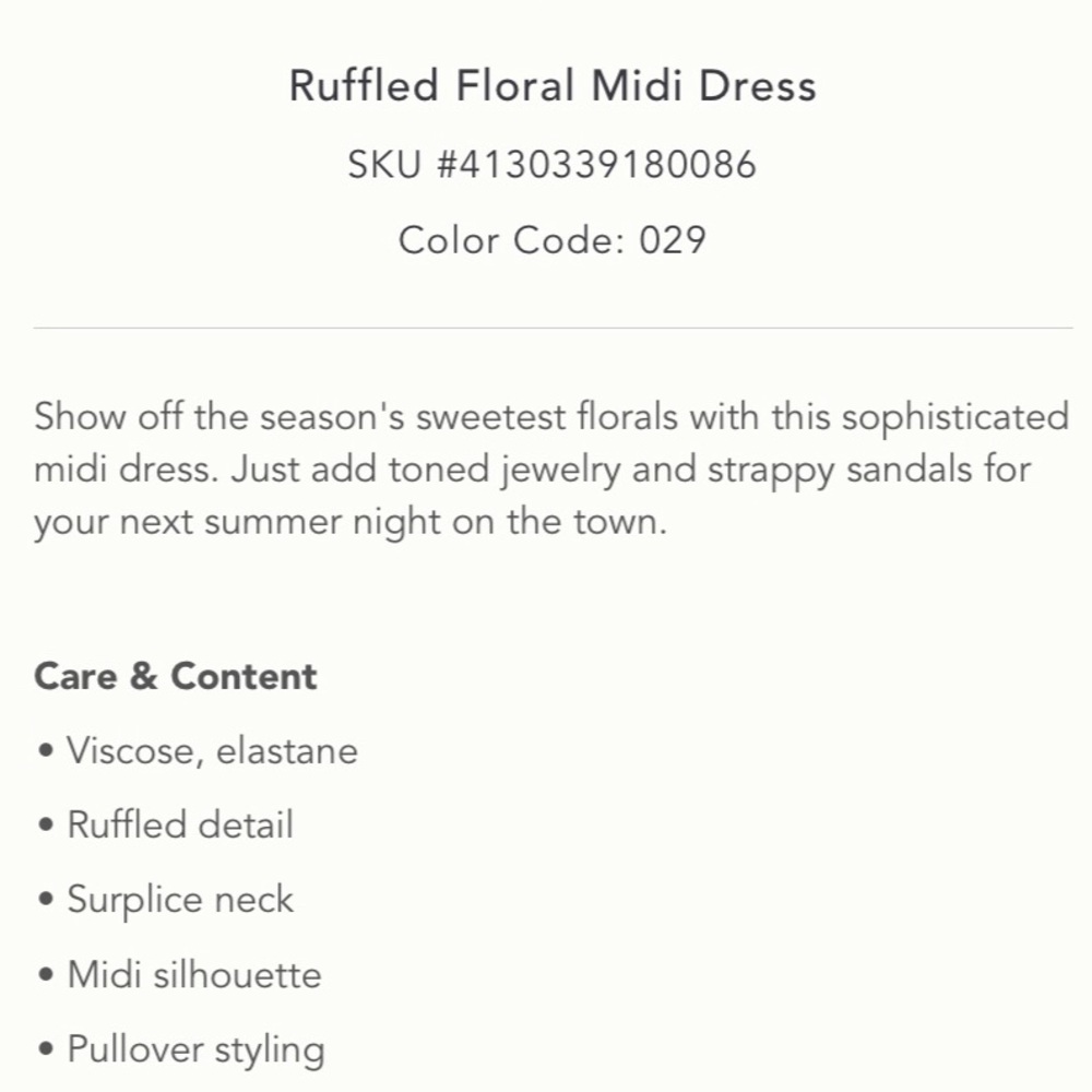 Ruffled Floral Midi Dress - Picture 4 of 14